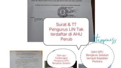 Tulus Hartanu Klaim Sebagai Ketua DPD LIN Bengkulu, Wiratmoko: Itu Tidak Berdasar