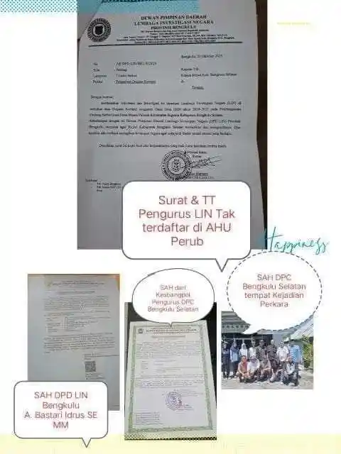 Tulus Hartanu Klaim Sebagai Ketua DPD LIN Bengkulu, Wiratmoko: Itu Tidak Berdasar