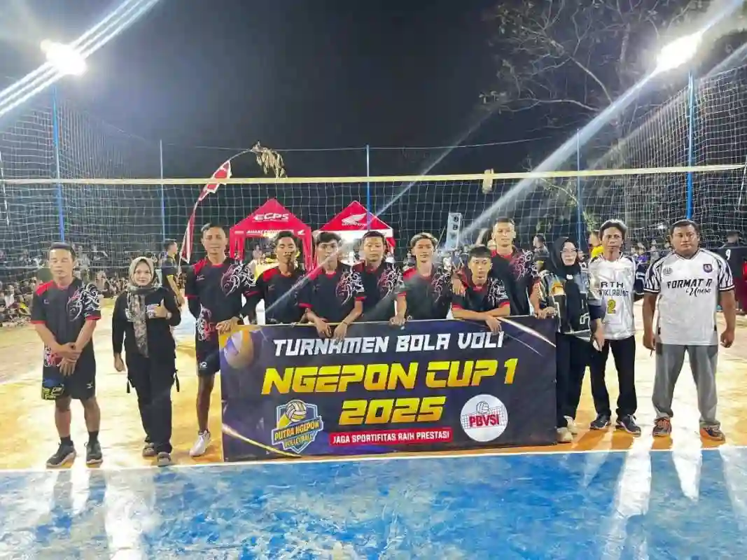 Voli Cup 1 Ngepon Jadi Sarana Pemersatu Warga, Lapangan Desa Penuh Senyum Bahagia