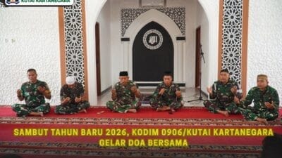 Sambut Tahun Baru 2026, Kodim 0906/Kutai Kartanegara Gelar Doa Bersama