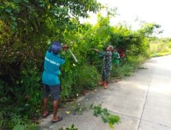 Wujudkan Lingkungan yang Bersih Dan Sehat, Babinsa Bersama Warga Kompak Lakukan Gotong Royong