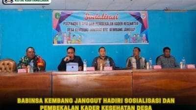 Babinsa Kembang Janggut Hadiri Sosialisasi dan Pembekalan Kader Kesehatan Desa