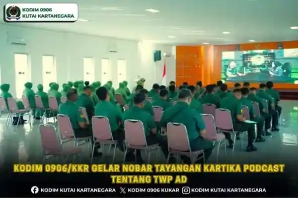 Kodim 0906/Kkr Gelar Nobar Tayangan Kartika Podcast Tentang TWP AD