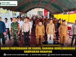 Hadiri Penyerahan SK Kades, Babinsa Sebelimbingan Sampaikan Harapan