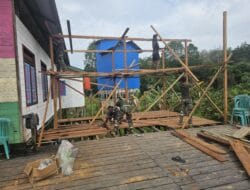 Tak Kenal Lelah di Bulan Ramadhan, Satgas TMMD dan Warga Gotong Royong Bangun MCK