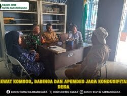 Lewat Komsos, Babinsa dan Apemdes Jaga Kondusifitas Desa