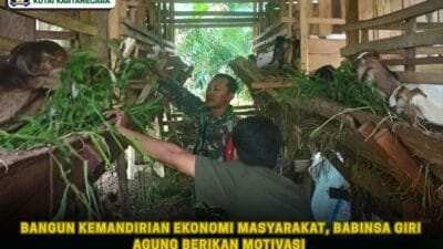 Bangun Kemandirian Ekonomi Masyarakat, Babinsa Giri Agung Berikan Motivasi
