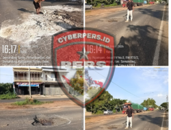 Warga Semanding Patungan Tutup Jalan Berlubang, Pemkab Tuban Disorot