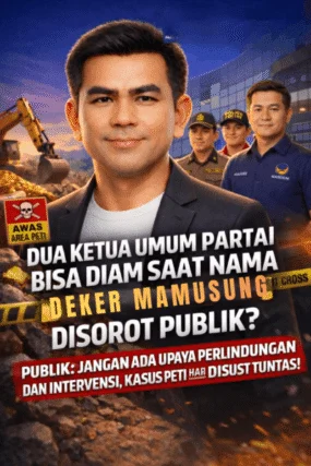 ‎Kasus Dugaan PETI Deker Mamusung Menggema, Publik Desak Ketua Umum Parpol Buka Sikap