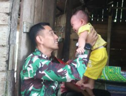 Dansatgas TMMD Kunjungi Rumah Warga Penerima Bantuan RTLH di Linggang Amer