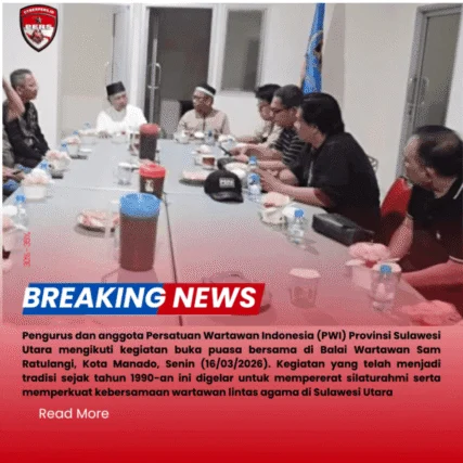 PWI Sulut Gelar Ibadah Buka Puasa Bersama, Jaga Tradisi Kebersamaan Lintas Agama