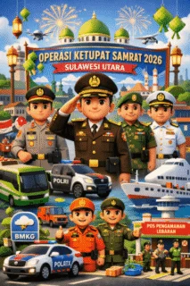 Gubernur Sulut Luncurkan Operasi Ketupat Samrat 2026 Jelang Idul Fitri 1447 H