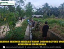 Babinsa Beringin Bersama Warga Gotong Royong Jaga Kebersihan Lingkungan
