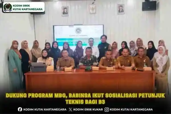 Dukung Program MBG, Babinsa Ikut Sosialisasi Petunjuk Teknis bagi B3