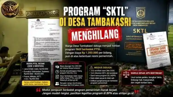 “Program SKTL” di Desa Tambakasri Menghilang, Warga Diduga Jadi Korban Modus Berkedok PTSL