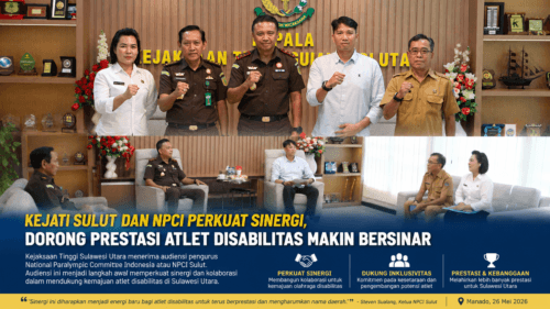 Kejati Sulut dan NPCI Perkuat Sinergi, Dorong Prestasi Atlet Disabilitas Makin Bersinar