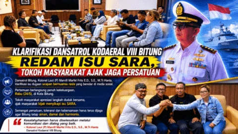 Klarifikasi DanSatrol Kodaeral VIII Bitung Redam Isu SARA, Tokoh Masyarakat Ajak Jaga Persatuan