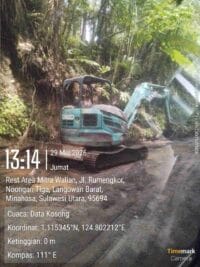 Galian C Ilegal Diduga Dibekingi? Dua Excavator Bebas Menggila di Rest Area Mitra Walian, Warga Tantang Polda Sulut Bertindak!