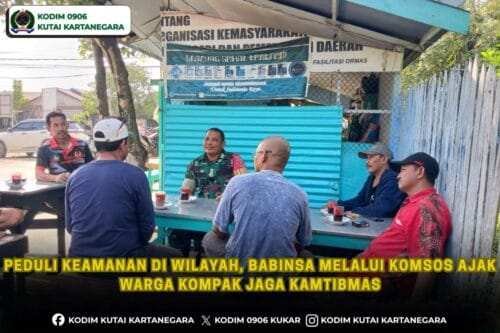 Peduli Keamanan Di wilayah, Babinsa Melalui Komsos Ajak Warga Kompak Jaga Kamtibmas