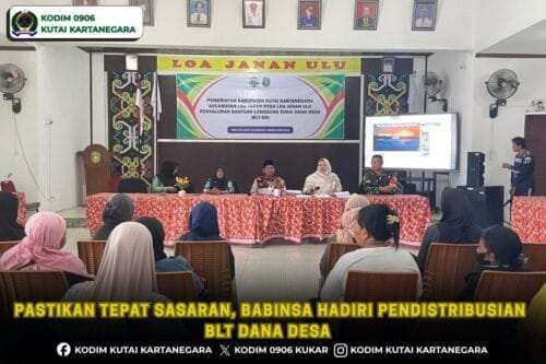Pastikan Tepat Sasaran, Babinsa Hadiri Pendistribusian BLT Dana Desa
