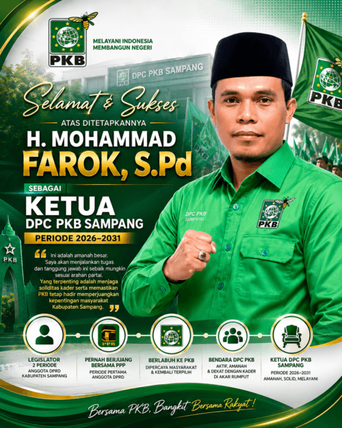 H. Mohammad Farok Resmi Pimpin DPC PKB Sampang Periode 2026–2031