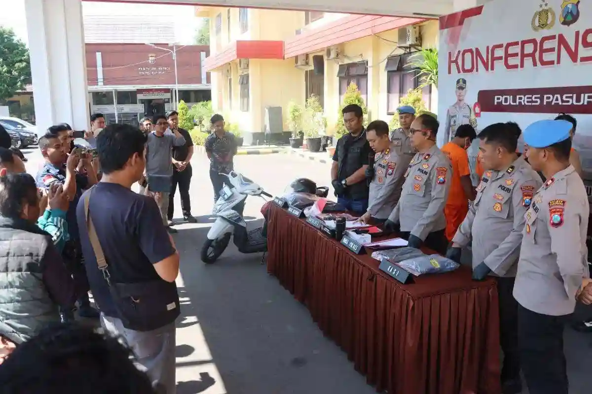 Polres Pasuruan Ungkap Tiga Kasus Menonjol, Pelaku Jambret Maut hingga Penembakan Airsoft Gun Berhasil Ditangkap