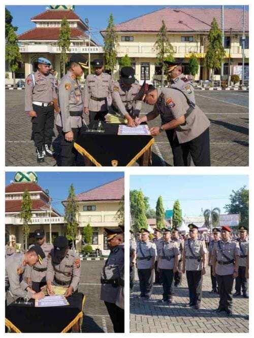 Kapolres Situbondo Pimpin Sertijab Pejabat Utama dan Kapolsek Jajaran