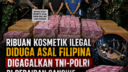 Ribuan Kosmetik Ilegal Diduga Asal Filipina Digagalkan TNI–Polri di Perairan Sangihe, Dua ABK Diamankan
