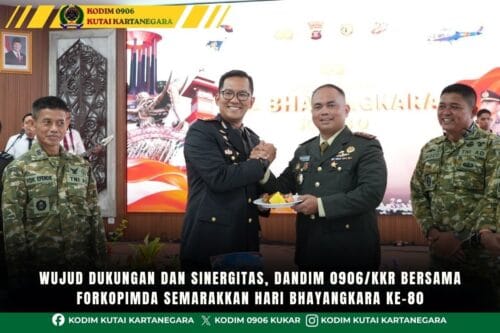 Wujud Dukungan dan Sinergitas, Dandim 0906/Kkr Bersama Forkopimda Semarakkan Hari Bhayangkara Ke-80