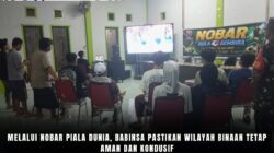 Melalui Nobar Piala Dunia, Babinsa Pastikan Wilayah Binaan Tetap Aman dan Kondusif