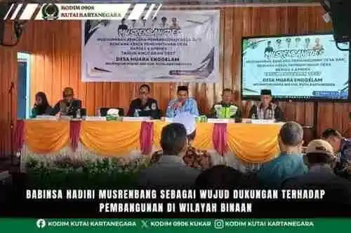 Babinsa Hadiri Musrenbang sebagai Wujud Dukungan terhadap Pembangunan di Wilayah Binaan