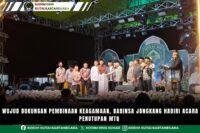 Wujud Dukungan Pembinaan Keagamaan, Babinsa Jongkang Hadiri Acara Penutupan MTQ