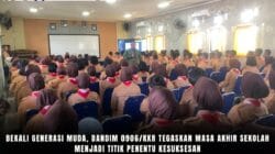 Bekali Generasi Muda, Dandim 0906/Kkr Tegaskan Masa Akhir Sekolah Menjadi Titik Penentu Kesuksesan