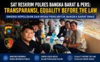 Jawab Prinsip Equality Before the Law, Sat Reskrim Polres Bangka Barat dan Pers Siap Buka Ruang Informasi Publik