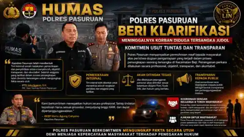 Meninggal Saat Proses Penangkapan, Polres Pasuruan Bentuk Tim Internal: Seluruh Anggota Diperiksa