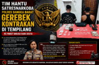 Tim Hantu Satresnarkoba Polres Bangka Barat Gerebek Kontrakan di Tempilang, 45 Paket Diduga Sabu Disita