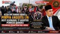 Ketua DPC Bangka Induk Pimpin Anggota LIN Ikuti Karnaval 17 Agustus, Tegaskan Peran Kontrol Sosial
