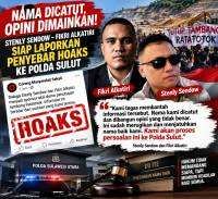 Dicatut Jadi Sponsor Demo Tambang Ratatotok, Stenly Sendow–Fikri Alkatiri Siap Laporkan Penyebar Hoaks ke Polda Sulut.