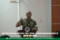 Tim Pokja Kajian Strategis Sahli Kasad Lakukan Kunjungan Kerja ke Kodim 0906/Kkr