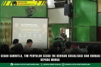 Cegah Karhutla, Tim Penyuluh Sesko TNI Berikan Sosialisasi dan Edukasi kepada Warga