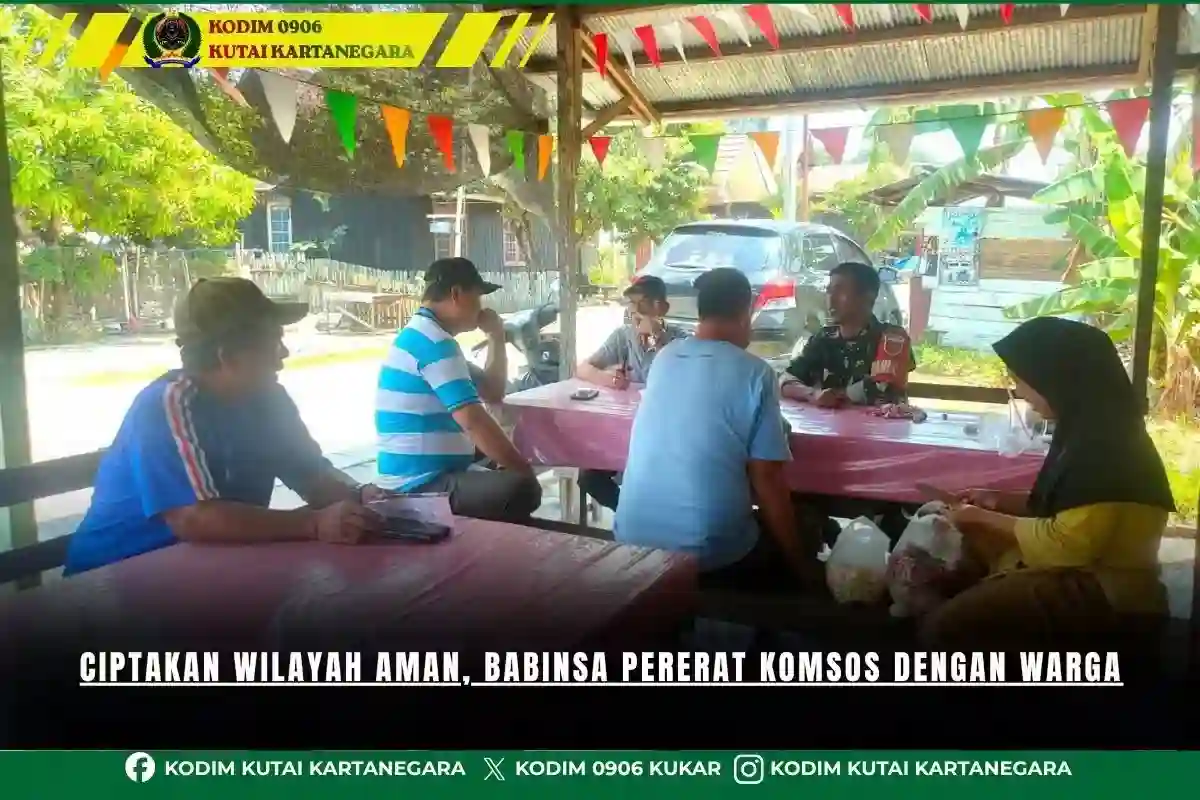 Ciptakan Wilayah Aman, Babinsa Pererat Komsos dengan Warga